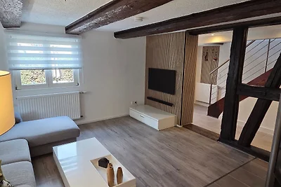 4-Raum Ferienhaus In den Auen, Badewanne/Dusc...