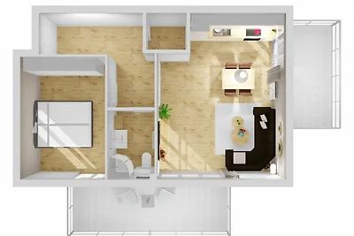 Ferienwohnung 10 Helene mit 2 Balkone