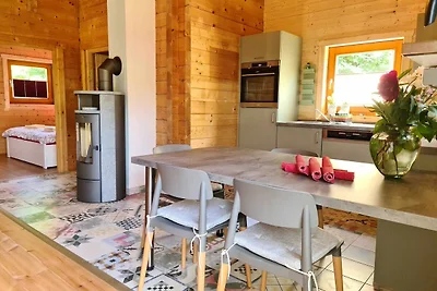 A10: 3-Raum-Holzhaus Bine mit Kamin, Terrasse...