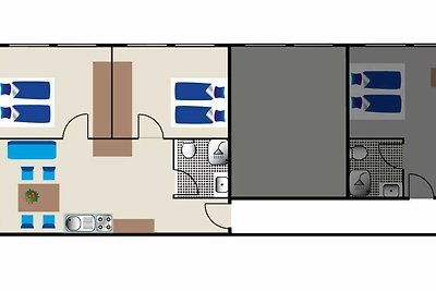 3 Raum Apartment mit Balkon