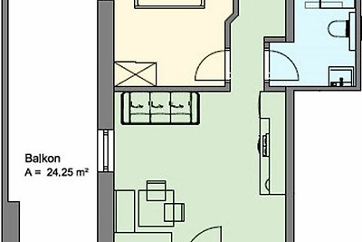 FEWO - Apartment für 2-4 Personen 42m²