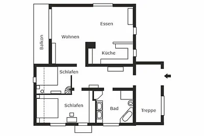 Ferienwohnung 98 qm