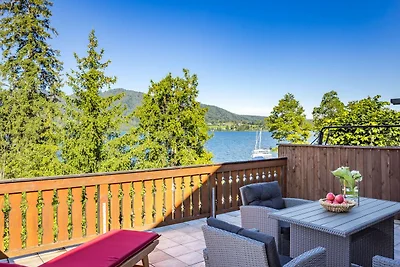 Tegernsee-Blick mit Bergblick