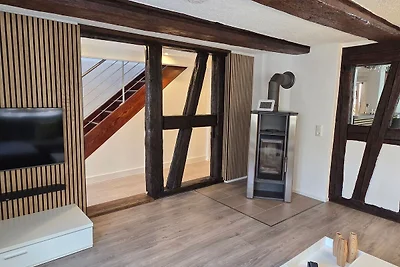 4-Raum Ferienhaus In den Auen, Badewanne/Dusc...