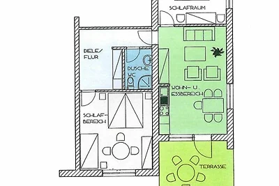 70 qm Souterrain Ferienwohnung mit 2...