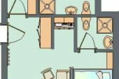Ferienwohnung 4 / 5 mit Ostbalkon für 2 - 4...