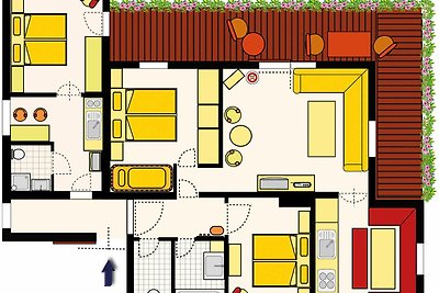 APARTHAUS ROFAN Typ Seeberg Terrasse 85 m²