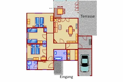 Komfortables Ferienhaus mit stilvoller Einric...
