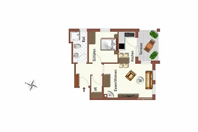 Appartement 2 / 57m²