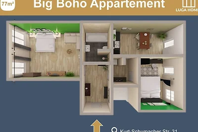 Vakantieappartement Gezinsvakantie Mittelweser
