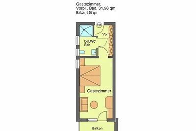 Doppelzimmer Süd Nr. 133