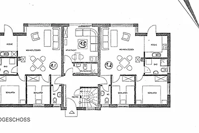 Wohnung 1.5 Erdgeschoss 22m² mit Schrankbett