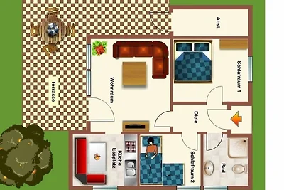 Ferienhaus 55 Scout 48qm für max.