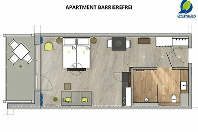Apartment Rollstuhl - ohne Frühstück