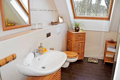 Ferienhaus Regenbogen mit Kamin und Terrasse