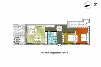 Vakantieappartement Gezinsvakantie Garz