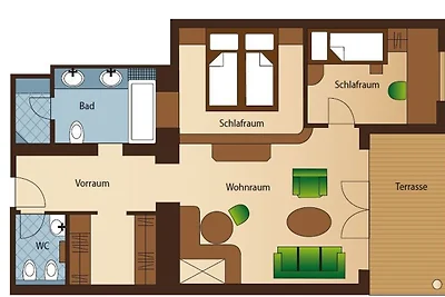 Residenz Familiensuite mit Kinderzimmer