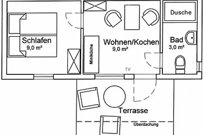 Holzhäuschen am Waldesrand