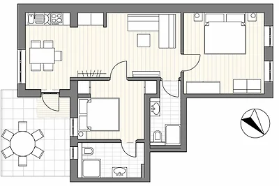 Ferienwohnung Strandkorb