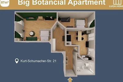 *Big Botanical* 2-Zimmer-Appartement mit...