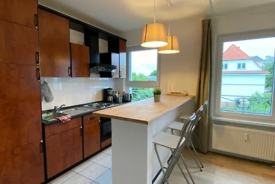 Leescher Bach mit seitlichen Ostseeblick