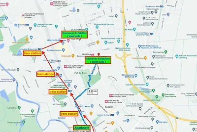1.9 km zur Messe 3-Zimmer-Wohnung in Laatzen...