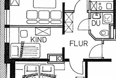 Ferienwohnung 5 - OG 2 Gartenseite