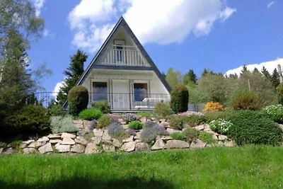 Finnhütte mit Schlafboden