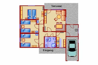 Grosszügiges Ferienhaus mit Süd-West-Terrasse...