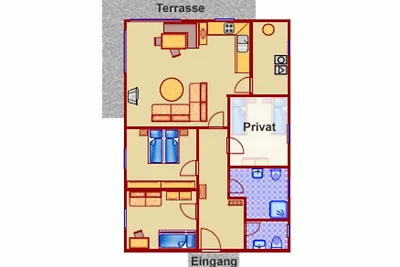 Ferienhaus Elvira mit grosser Sonnenterrasse...