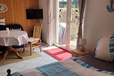 25 qm Einraum-Ferienzimmer mit Terrasse