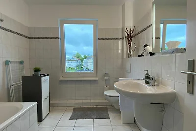 Leescher Bach mit seitlichen Ostseeblick