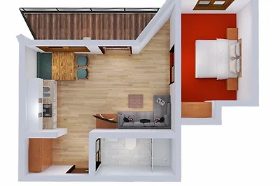 Ferienwohnung Panorama für 2 -3 Personen mit...