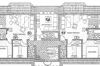 Wohnung 1.2. ist 65m² gross mit 2...