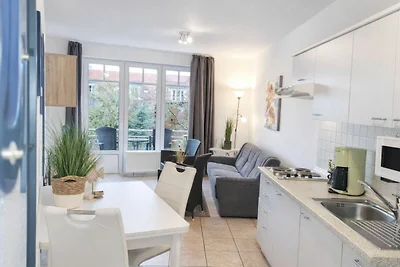 A9: Seeblick 2-Raum-Fewo (34m², max. 3 Pers.)