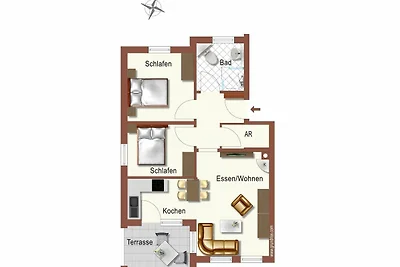 Appartement 1 / 69 m²
