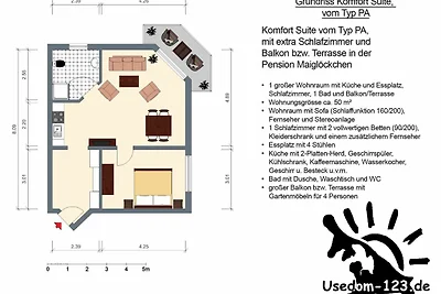 Komfort Suite PA1106 (2RaumAppartement)