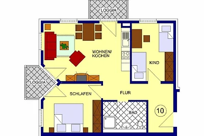 Appartamento Vacanza con famiglia Ahlbeck