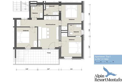 3.17 - Apartment Typ I im Alpin Resort Montaf...