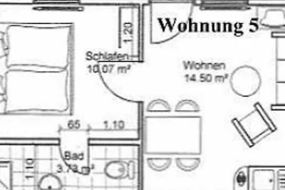 Wohnung Sanddorn 5 für 2 Personen