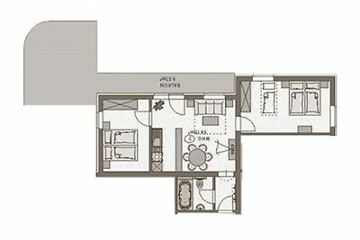 Appartement Nr. 2