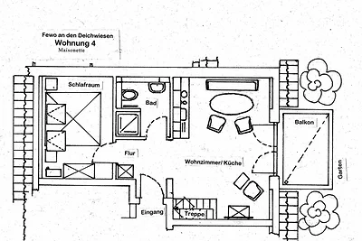 Fewo Deichwiesen 04-2 SZ bis max. 5 Pers.