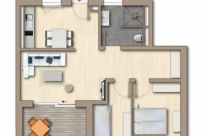 Apartamento Vacaciones familiares Rankwitz