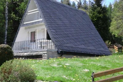 Finnhütte mit Schlafboden