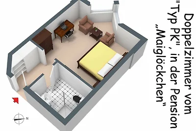1) Doppelzimmer PK 0205