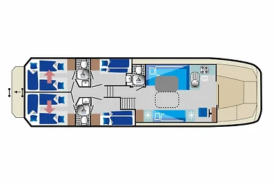 vetus 1500 - führerscheinfreies Hausboot