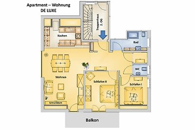 De Luxe Apartmentwohnung mit Balkon