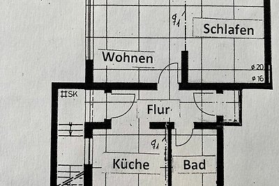 Ferienwohnung 45qm, 1 Wohn-/ Schlafraum, max.