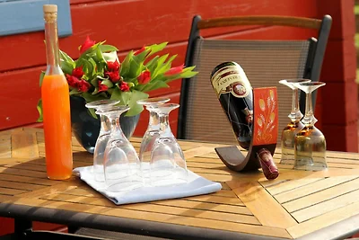 A10: 3-Raum-Holzhaus Bine mit Kamin, Terrasse...