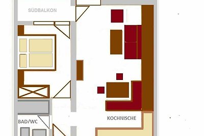 TAN 2 süd PLUS Bad/WC (2 Personen)